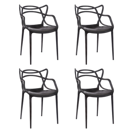 Kit 4 Cadeiras de Design Allegra Interior e Exterior