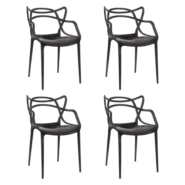 Kit 4 Cadeiras de Design Allegra Interior e Exterior