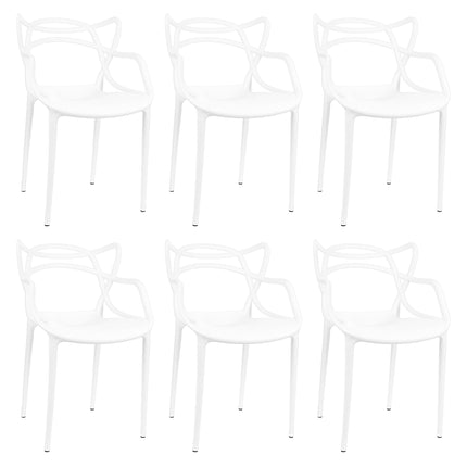 Kit 6 Cadeiras de Design Allegra Interior e Exterior
