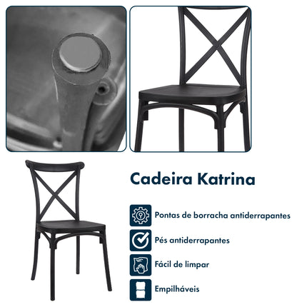 Cadeira de Design Katrina Interior e Exterior