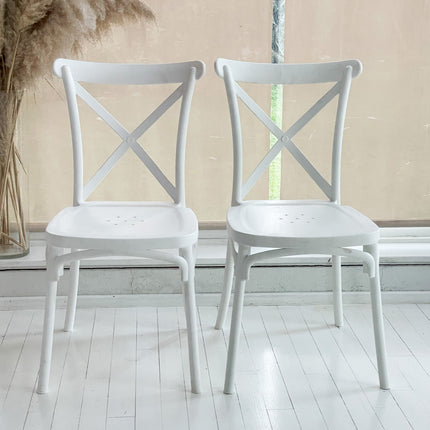 Kit 2 Cadeiras de Design Katrina Interior e Exterior