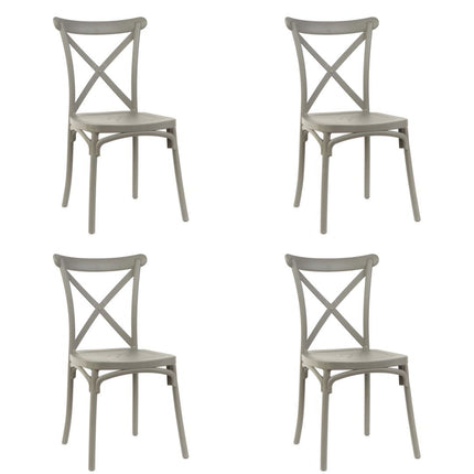Kit 4 Cadeiras de Design Katrina Interior e Exterior