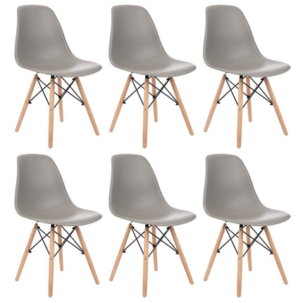 Kit 6 Cadeiras de Design Charles Eames