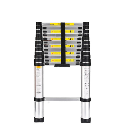 Escada Telescopica Extensiva Aço Inoxidável 13 Degraus 3,8m