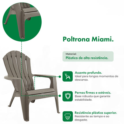 Kit 2 Poltronas Miami