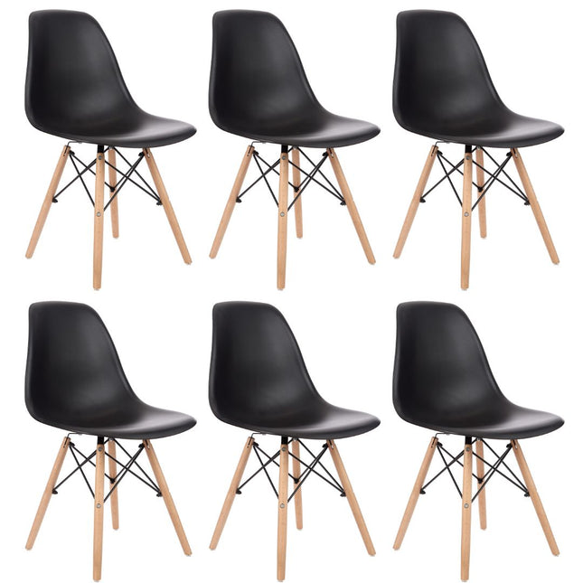 Kit 6 Cadeiras de Design Charles Eames