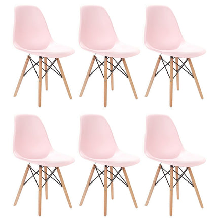 Kit 6 Cadeiras de Design Charles Eames