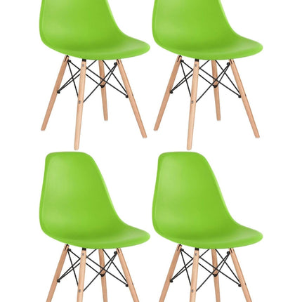 Kit 4 Cadeiras de Design Charles Eames