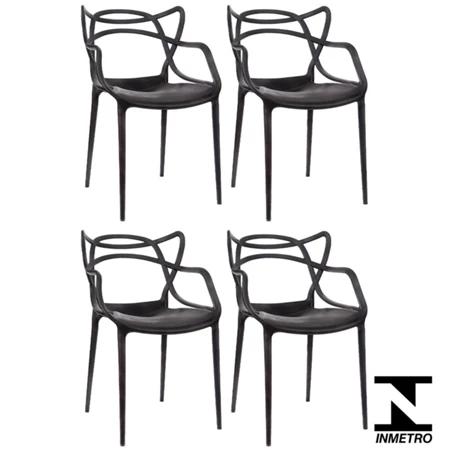 Kit 4 Cadeiras de Design Allegra Interior e Exterior